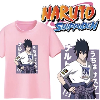 ชุดเซ็ต 2 ชิ้น - ผู้ชายนารูโตะ Shippuden นารูโตะและซาสึเกะทีอะนิเมะ 5 สี Unisex ผ้าฝ้ายทุกขนาด#COD