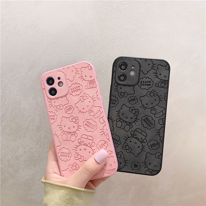 เคสไอโฟน-เคสไอโฟน11-เคสไอโฟน13-โฟนxr-compatible-for-iphone-11-12-13-pro-max-x-xr-xs-max-7-8-plus-น่ารัก-hello-kitty-รูปแบบ-เคสไอโฟน6-6s