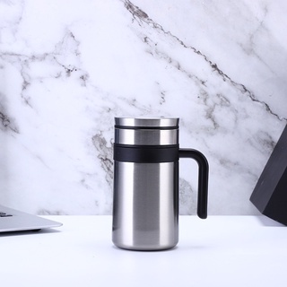 แก้วน้ำกรองชาสแตนเลสรุ่นหูจับ brewing mug stainless steel