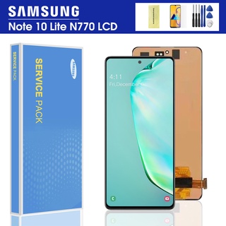 อะไหล่หน้าจอสัมผัส LCD 100% Note 10 Lite สําหรับ Samsung Galaxy Note 10 Lite N770F