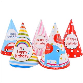 ภาพหน้าปกสินค้า❌พร้อมส่ง❌ หมวกกระดาษปาร์ตี้ วันเกิดเด็กhappy  birthday มีสายรัดคาง มีหลายแบบ สีสดใส ซึ่งคุณอาจชอบสินค้านี้
