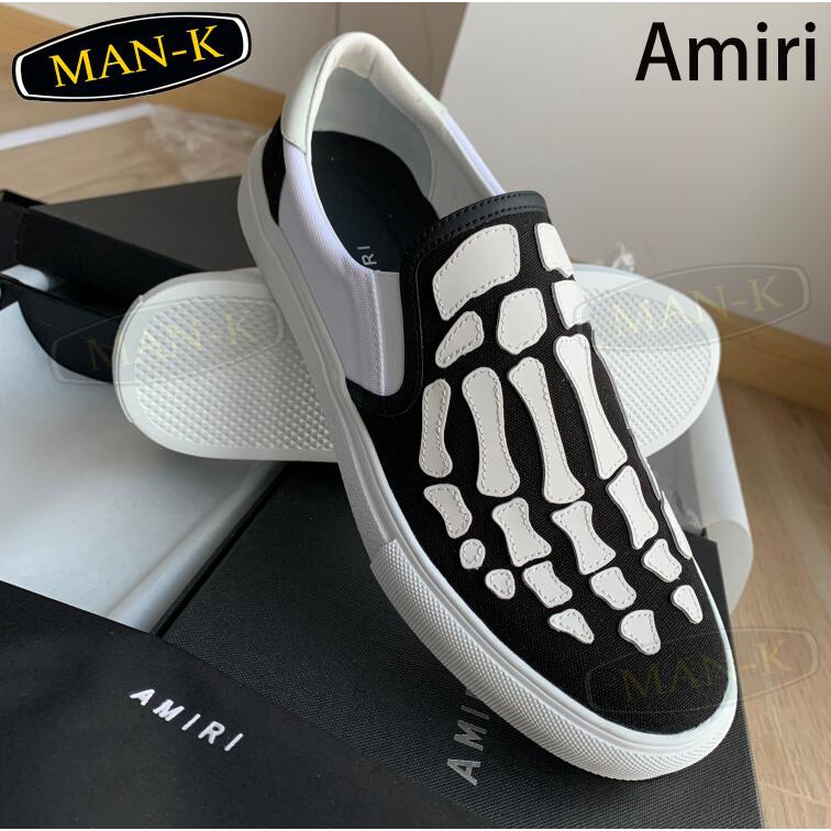 ภาพหน้าปกสินค้าAmiri รองเท้าผู้ชายหนังระบายอากาศแบบสบาย ๆ loafers รองเท้าผ้าใบ จากร้าน ddurianav55 บน Shopee