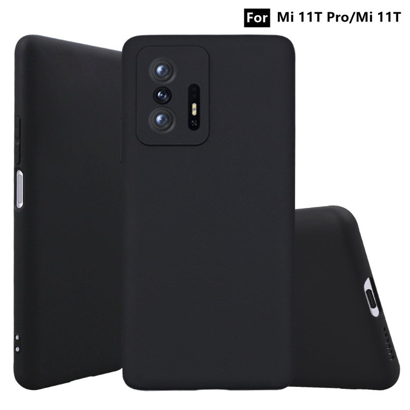 ภาพสินค้าเคส Xiaomi 11T PRO เคสซิลิโคนสีดำด้าน กันกล้องได้ จากร้าน indy_access บน Shopee ภาพที่ 1