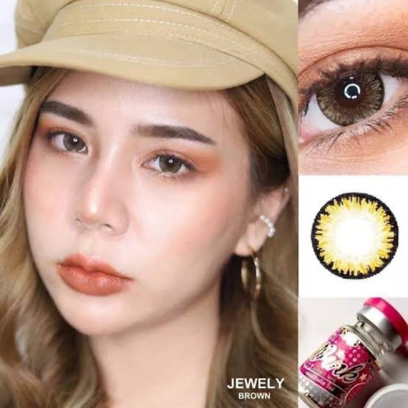 jewely-brown-chestnut-wink-lens-ขนาดโต-บิ๊กอาย-กรองแสง-uv-เลนส์แท้จดทะเบียนถูกต้อง-บิ๊กอาย-คอนแทคเลนส์bigeye