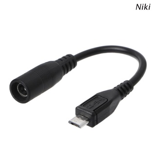 ภาพหน้าปกสินค้าNiki 5.5x2.1mm DC Power Plug Waterproof Jacket Female To Micro USB Male Adapter Cable ที่เกี่ยวข้อง