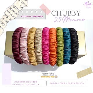 ที่คาดผมผ้าไหมมัลเบอร์รี่ “THE ORIGINAL” Atlizsilk 25momme chubby headband