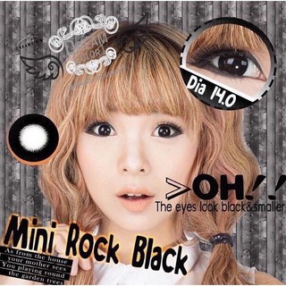 Mini Rock Black (2) มินิ โทนแบ๊ว ใส่สวย น่ารักสดใส 💜Dream Color1 Contact Lens Bigeyes คอนแทคเลนส์ ค่าสายตา สายตาสั้น