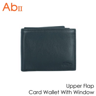 Upper Flap Card Wallet With Window กระเป๋าสตางค์หนังแท้ ยี่ห้อ AbII - A2EP00299