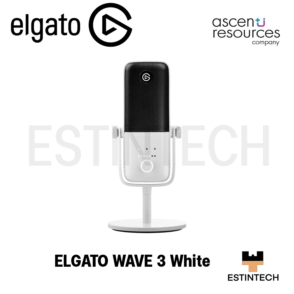 microphone-ไมโครโฟน-elgato-wave-3-white-ของใหม่-ประกัน-2-ปี