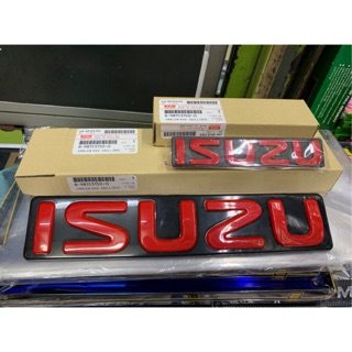 ISUZU Dmax Mux รถยนต์ โลโก้ LOGO กระจังหน้า อีซูซุ ดีแม็ก 07-19 ดำ แดง เงิน โครเมียม ดีแมค มิวเอ็กซ์ มิวเอก กระบะ SUV