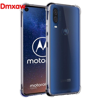 For Motorola Moto One Macro Hyper Zoom Vision G8 G7 G 5G Plus E6 Z2 Play G Stylus Power Airbag Case Clear Shockproof TPU Cover