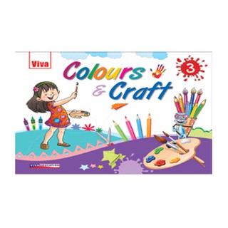 DKTODAY หนังสือ COLOURS &amp; CRAFT - A - WITH MATERIAL (VIVA BOOKS)