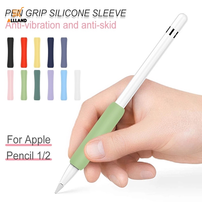 ปลอกซิลิโคน-สีพื้น-ป้องกันดินสอ-ปลอกดินสอ-หน้าจอสัมผัส-กันลื่น-กันกระแทก-สําหรับ-apple-pencil-1nd-2nd