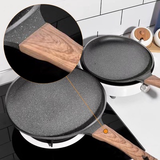 ▽▬Nonstick Griddles Grill Frying Pan, Saucepan for Eggs Omelet Steak, Shallow Mouth Durable Non-stick Pans Kitchen Cooki