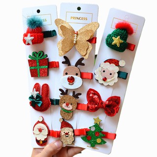 พร้อมส่ง! กิ๊บติดผม กิ๊บคริสต์มาส Christmas กิ๊บซานต้า