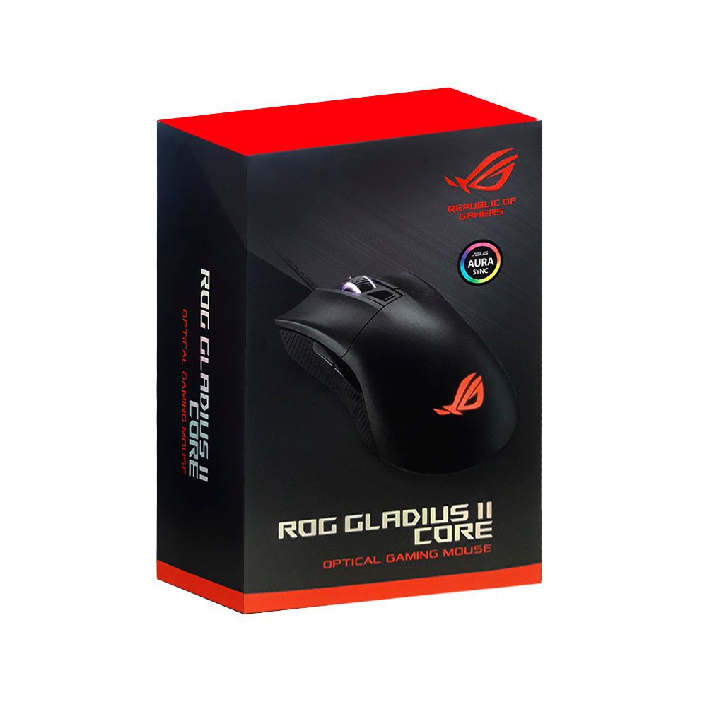 Souris Gaming Asus ROG Gladius II Core - Filaire Noir - Neuf
