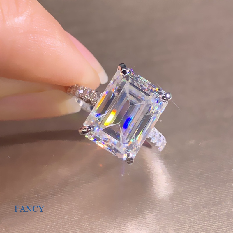 fancy-แหวนแต่งงาน-ประดับเพทายคริสตัล-ทรงสี่เหลี่ยม-สําหรับผู้หญิง