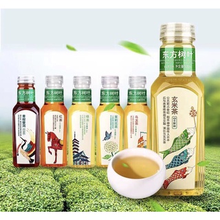 เครื่องดื่มชาใบโอเรียนทัล ชา(东方树叶无糖茶饮)ขนาด 500ml เครื่องดื่มใบไม้ตะวันออก อร่อยครบ รสชาติ ชาดำชาเขียว ชาแดง ชามะลิ