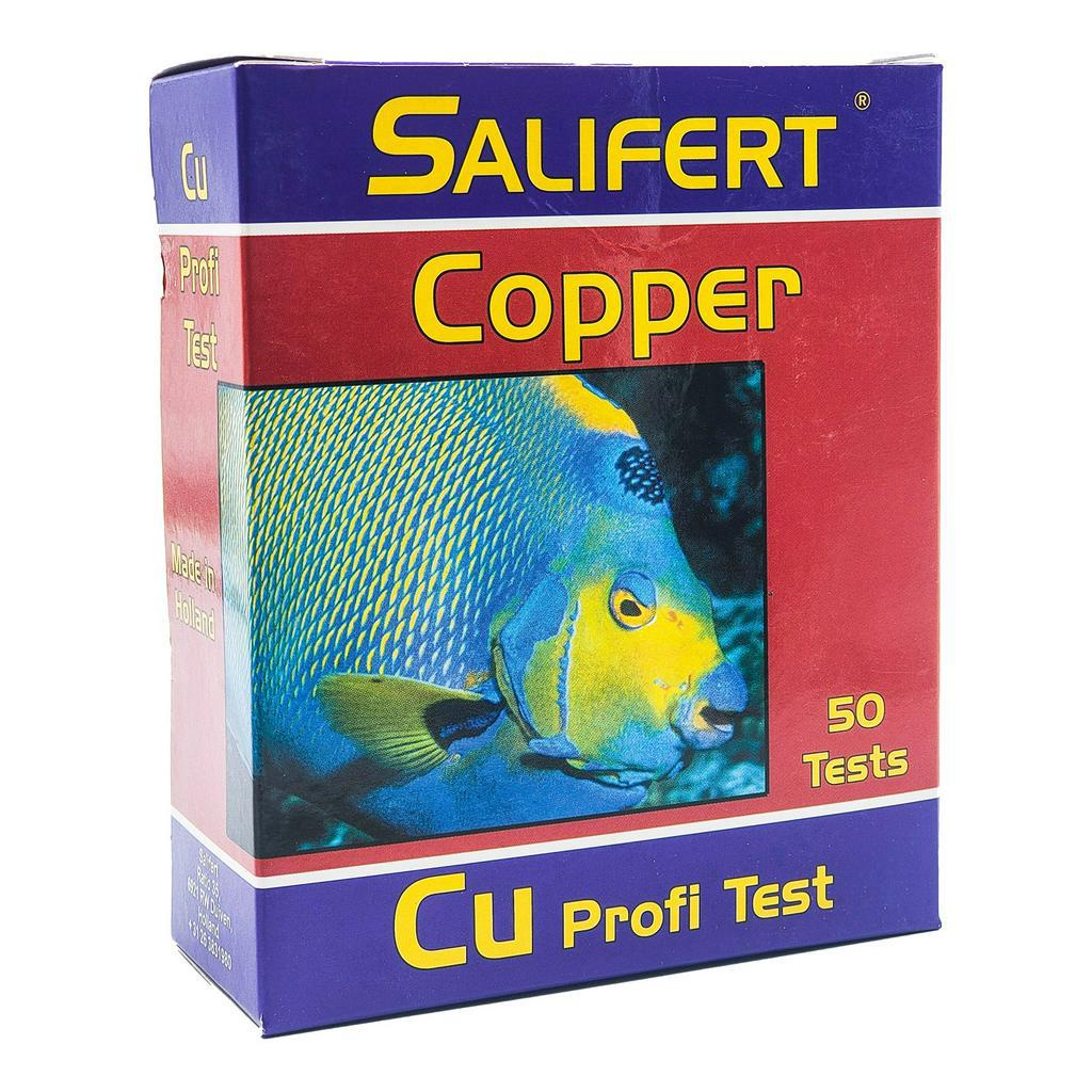 ภาพหน้าปกสินค้าSalifert Copper (Cu) Test Kit - ชุดวัดค่าทองแดง (Cu) ใช้ได้ทั้งตู้ปลาน้ำจืดและน้ำทะเล ใช้ได้ 50 ครั้ง