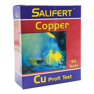 ภาพหน้าปกสินค้าSalifert Copper (Cu) Test Kit - ชุดวัดค่าทองแดง (Cu) ใช้ได้ทั้งตู้ปลาน้ำจืดและน้ำทะเล ใช้ได้ 50 ครั้ง ซึ่งคุณอาจชอบสินค้านี้