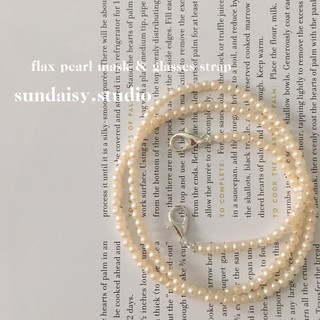 ✨ | Flax pearl glasses chain  สายคล้องแว่น,สายคล้องแมส ลูกปัดไข่มุกสีครีม🕊