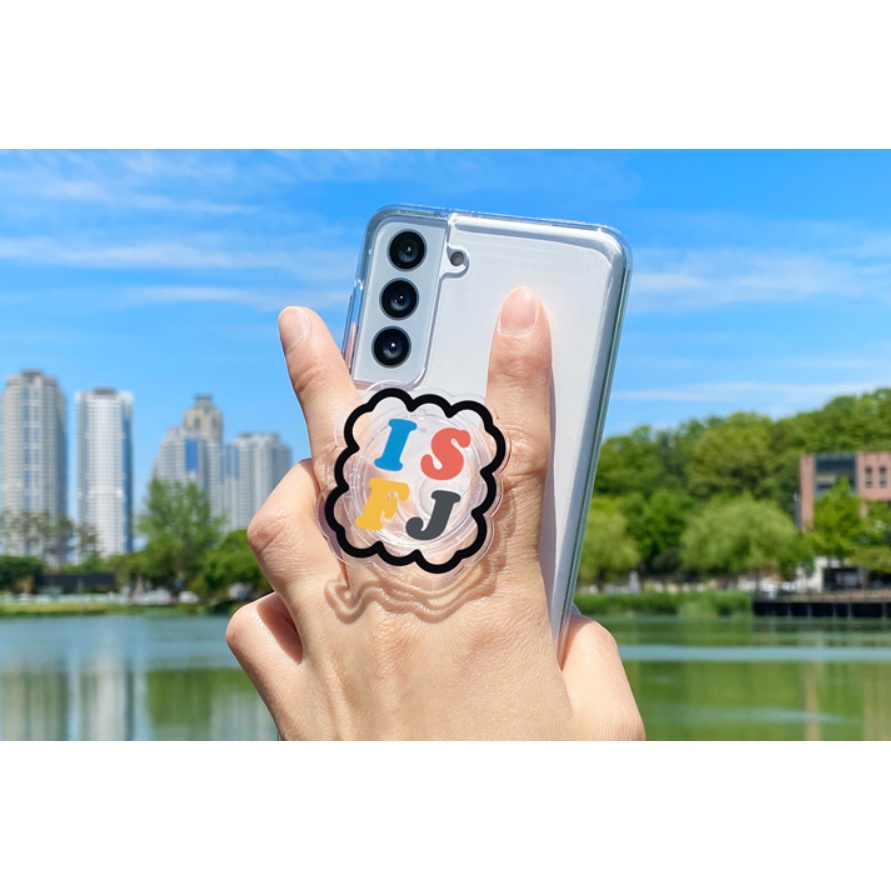 【Korean acrylic Grip Tok】 MBTI Cute Phone Griptok Finger Holder Bracket