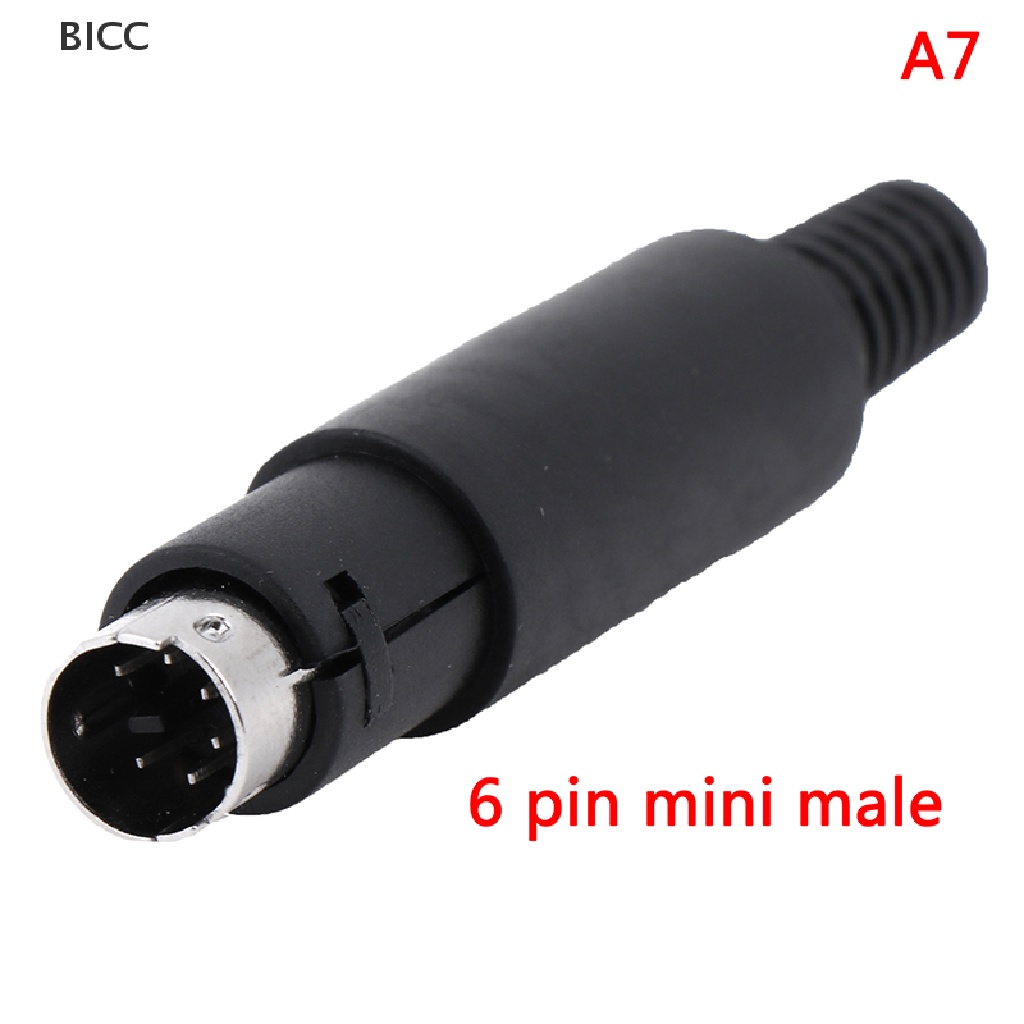 BI Mini DIN Plug Socket Connector 3/4/5/6/7/8 PIN Chassis Cable Mount ...
