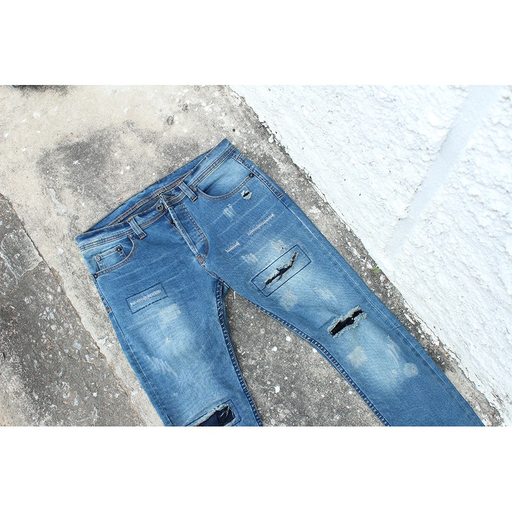 sale-กางเกงยีนส์-ขาเดฟ-ราคาถูก-size-28-36-รุ่น-k101