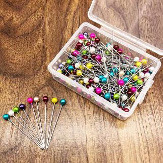 Hand Sewing Wedding Round Pearl Head Accessories Tools With Box Fixed Dressmaking Pins Sewing Pin 200 Pcs
