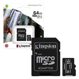 Kingston 64GB รุ่น Canvas Select plus Class10 ความเร็ว100MB/s