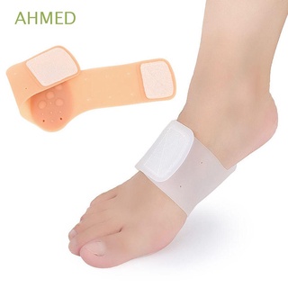 AHMED Professional Feet Arch Brace Heel Pain Relief Orthotic Pads Silicone Arch Support Elastic Feet Care Tool Non-Slip Fasciiti Cushion Soft Arch support bandages Flat Feet Corrector Insole/Multicolor