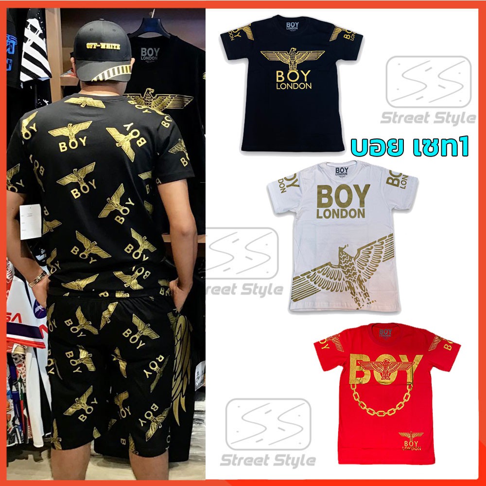 เสื้อยืด 🔥ผ้าฝ้ายอย่างดี🔥 งานสกรีนคมชัด👦 BOYLONDON tshirt ☀️ลายใหม่