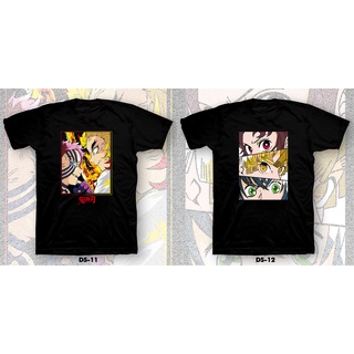 เสื้อยืดโอเวอร์ไซส์เสื้อยืด แขนสั้น พิมพ์ลายอนิเมะ Maanga DEMON SLAYER 24s .01S-3XL