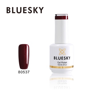 สีเจล Bluesky gel polish 80537 สีแดง