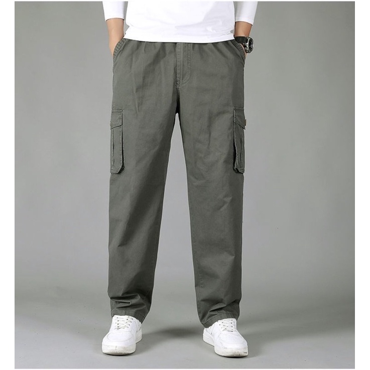 ราคาและรีวิว2021 มี 5 สี(M-6XL) กางเกงขายาวลำลอง เอวยืดสีพื้น มีซิป กางเกงเอวยืด ขายาวสีพื้น ขายาวแฟชั่น กางเกงขายาวสีพื้นไซส์ใหญ่