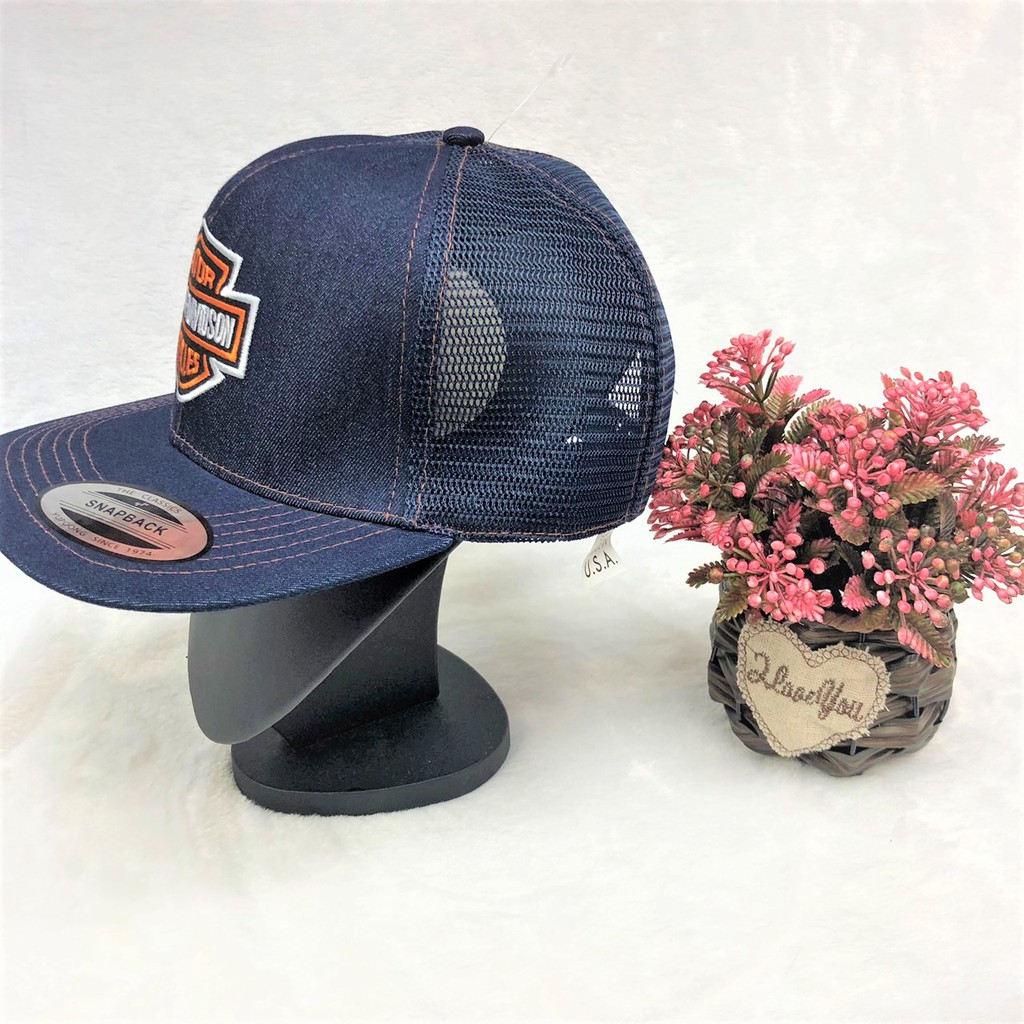 หมวกแนววินเทจตาข่าย-snapback-hiphop-เต็มใบ-cap-ใส่ได้ทุกเพศทุกวัยผู้ชายและผู้หญิง