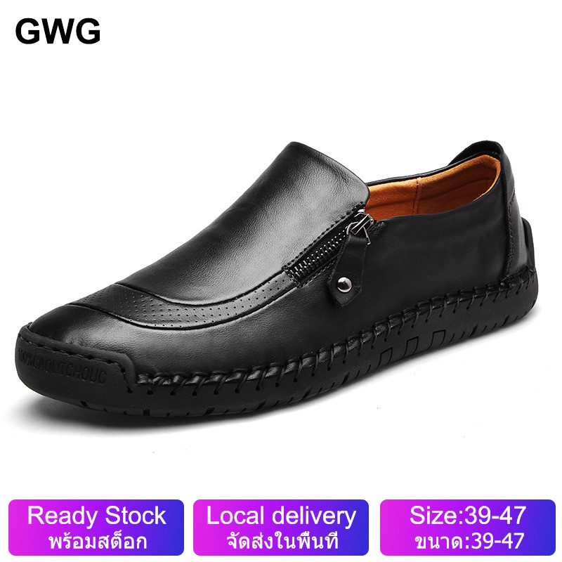 ภาพสินค้ารองเท้าสลิปลำลองสำหรับผู้ชายรองเท้าหนังผู้ชาย Loafers สำหรับผู้ชาย จากร้าน miiun_th บน Shopee ภาพที่ 2