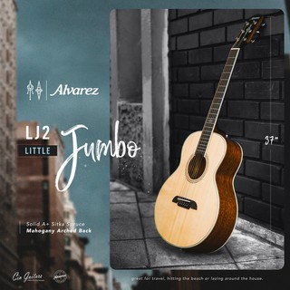 สินค้า Alvarez LJ2 \"Little Jumbo\" กีตาร์โปร่งไซส์ 3/4 สเปค Top Solid (Sitka Spruce / Mahogany)