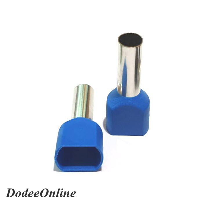 หางปลากลม-คอร์ดเอ็น-แบบมีฉนวน-ย้ำรวมสายไฟ-2-เส้น-ขนาด-10-0-sq-mm-สีน้ำเงิน-แพค-100-ชิ้น-ร