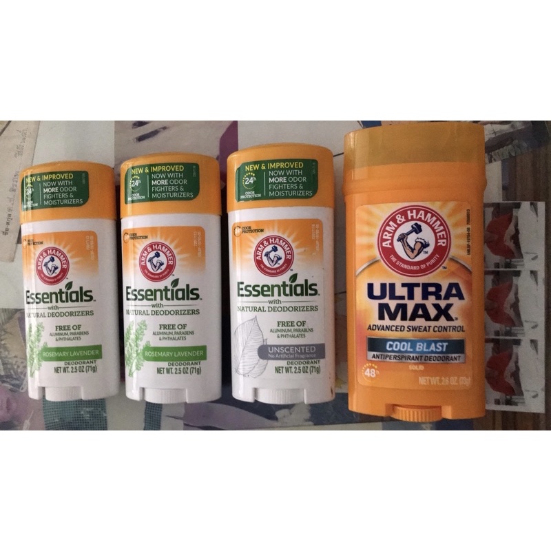 ARM & HAMMER Essentials Natural Deodorant Fresh, 2.50 Oz (73g) Shopee
