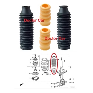 Doctor Car ยางกันกระแทกโช๊คอัพหน้า + ยางกันฝุ่นโช๊คอัพหน้า ฮอนด้า แจ็ส แจ๊ซ GE Honda Jazz GE 2008-2014