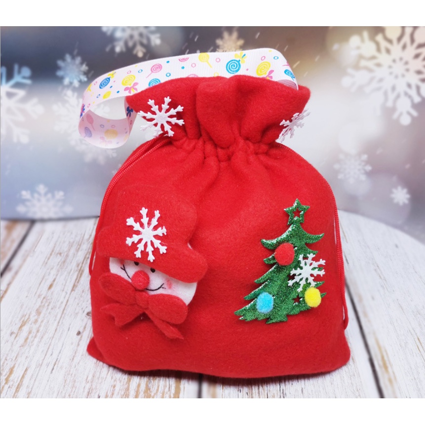 diy-ถุงของขวัญ-ผ้าสะพายข้าง-คริสต์มาส-สินค้าพร้อมส่งในไทย