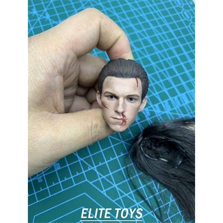 พร้อมส่ง 📦 ELITE TOYS ET007 1/6 Avengers Spider-Man Damages The Headsculpt