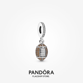 Pandora charm จี้ฟุตบอลอเมริกัน ของขวัญวันหยุด สําหรับผู้หญิง p804