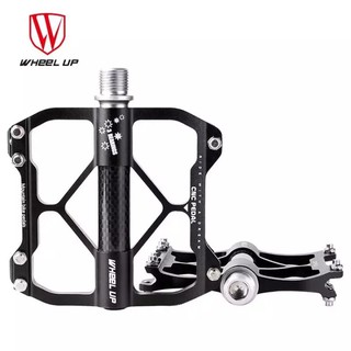 WHEEL UP Anti-slip Mountain Bike Pedals 3 Bearing Aluminum Alloy Cycling Pedals