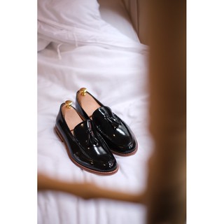 bunch tassel shoes (shiny black)