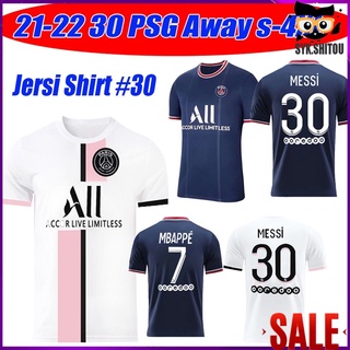 ภาพหน้าปกสินค้าพร้อมสต็อก！S-4xl ปารีสแซงต์แชร์กแมง เสื้อฟุตบอล เมสซี PSG NO.30 Messi Home Paris Saint-Germain Football Jersey home and away 21-22【COD】 ที่เกี่ยวข้อง