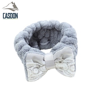 CASDON-กิ๊บติดผมผู้หญิง ที่คาดผม ผ้ากำมะหยี่คอรัล ทรงโบว์ กิ๊บติดผมการ์ตูนน่ารัก MS-0112