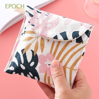 Epoch กระเป๋าเก็บเหรียญกระเป๋าเครดิตการ์ดผ้าขนหนูโพลีเอสเตอร์สําหรับผู้หญิง