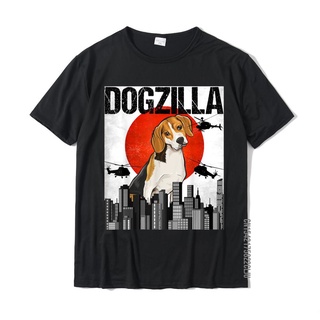 เสื้อยืดผ้าฝ้ายพรีเมี่ยม เสื้อยืด ผ้าฝ้าย พิมพ์ลาย Dogzilla Beagle สไตล์วินเทจ สําหรับผู้ชาย